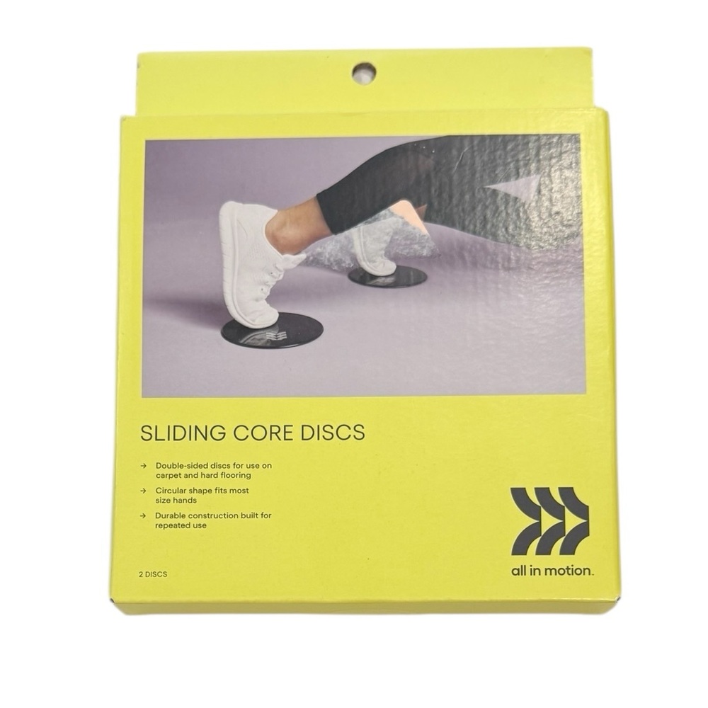 ALL IN MOTION Sliding Core 2 Discs Workout Cross Training Abs NWT